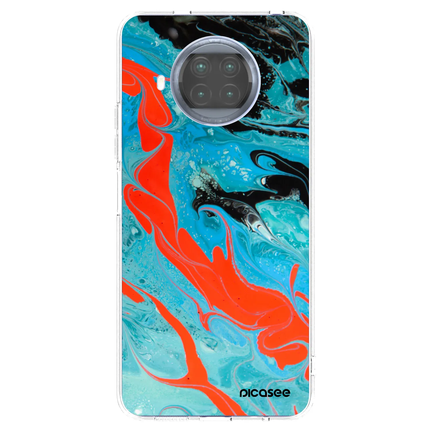 Picasee silikonski prozorni ovitek za Xiaomi Mi 10T Lite - Blue Magma
