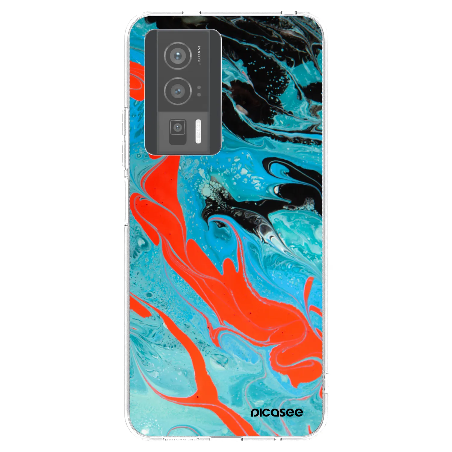 Picasee silikonski prozorni ovitek za Xiaomi Poco F5 Pro 5G - Blue Magma