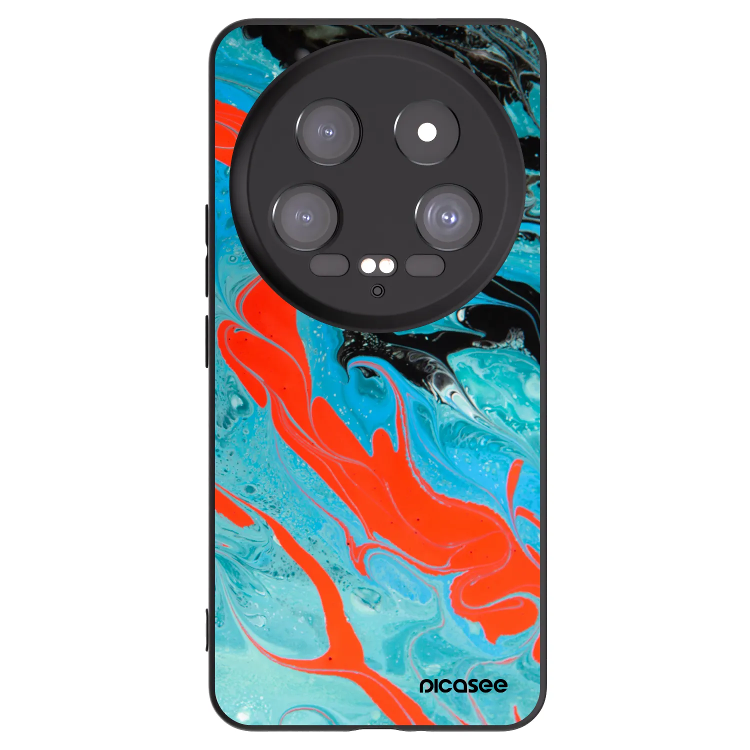 Picasee silikonski črni ovitek za Xiaomi 14 Ultra - Blue Magma