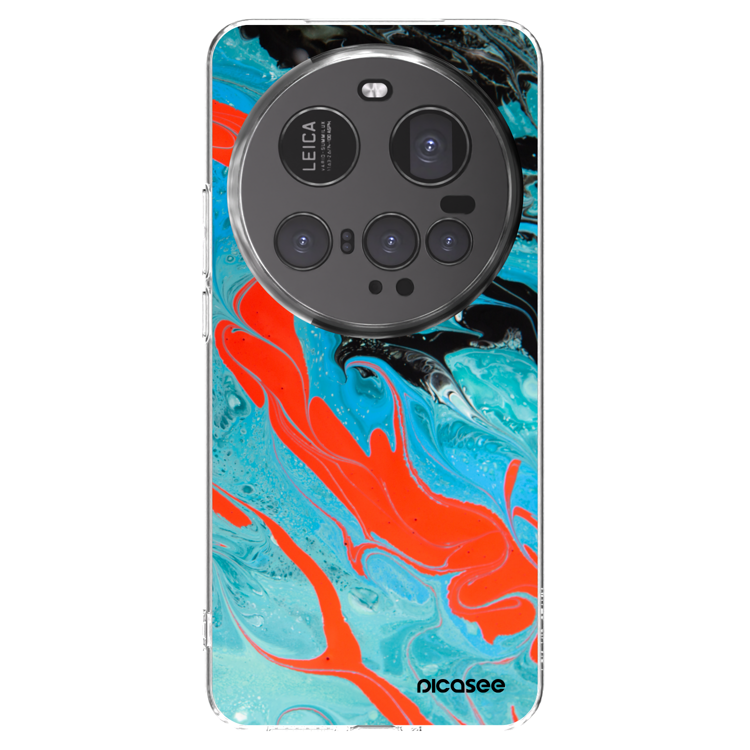 Picasee silikonski prozorni ovitek za Xiaomi 15 Ultra - Blue Magma