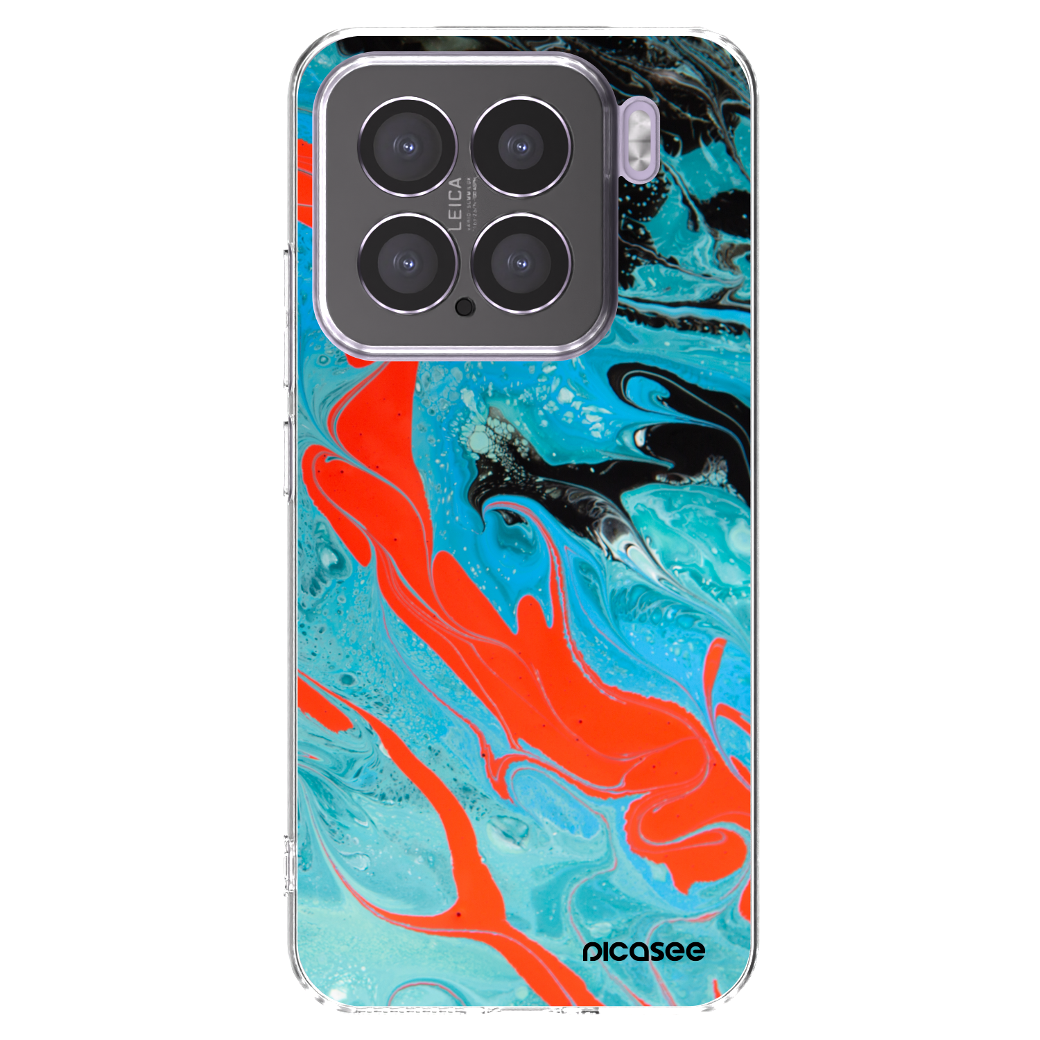 Picasee silikonski prozorni ovitek za Xiaomi 15 - Blue Magma