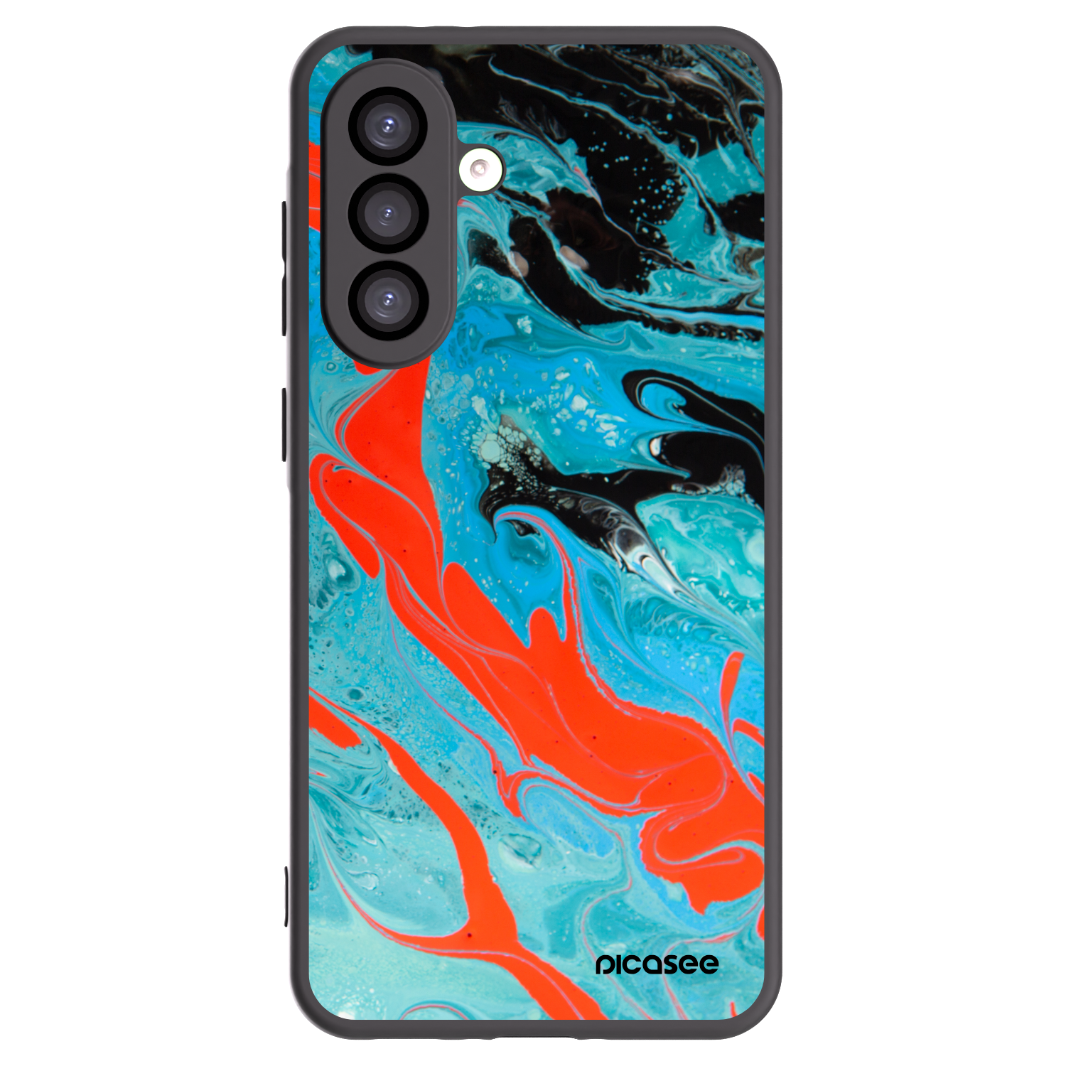 Picasee silikonski črni ovitek za Samsung Galaxy A26 5G A266B - Blue Magma