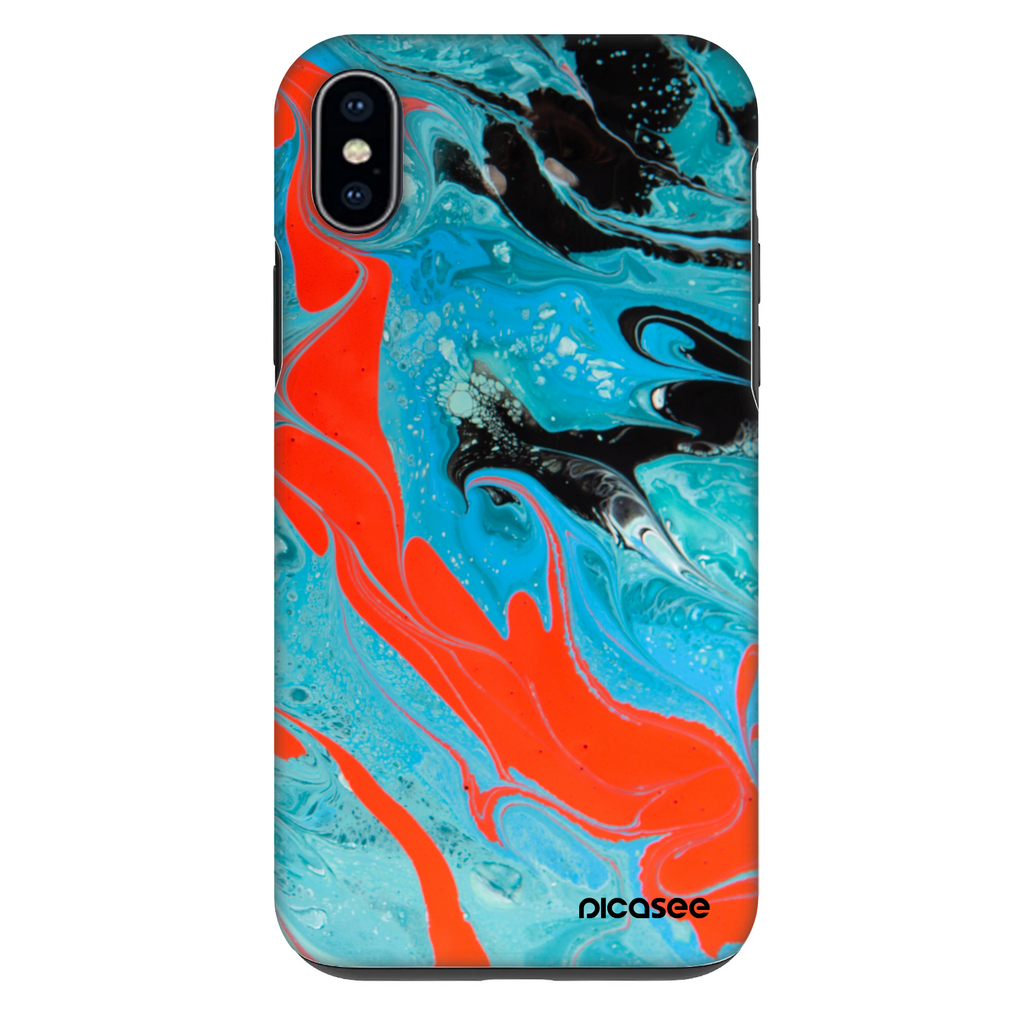 Picasee Fashion Case za Apple iPhone XS Max - Blue Magma
