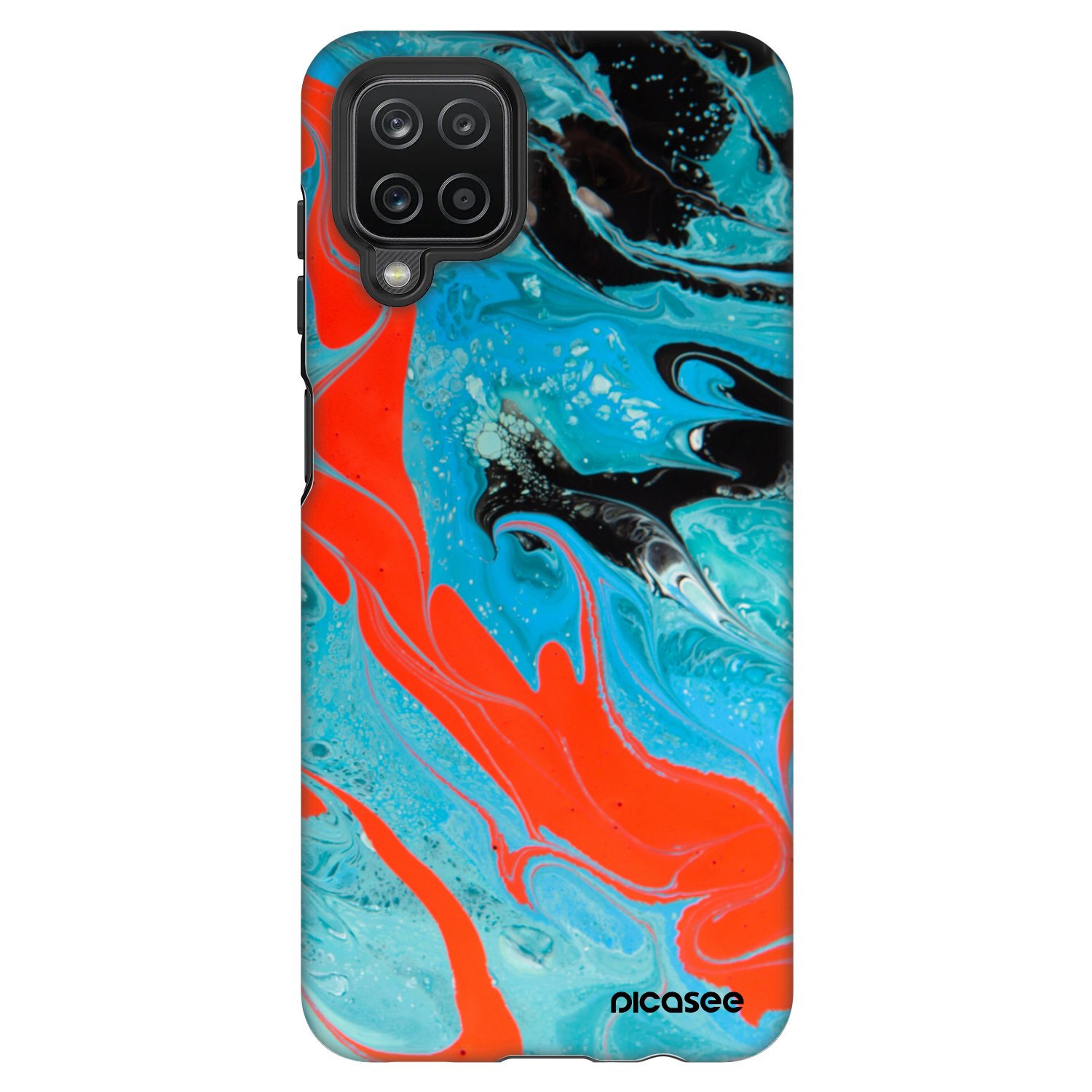 Picasee Fashion Case za Samsung Galaxy A12 A125F - Blue Magma