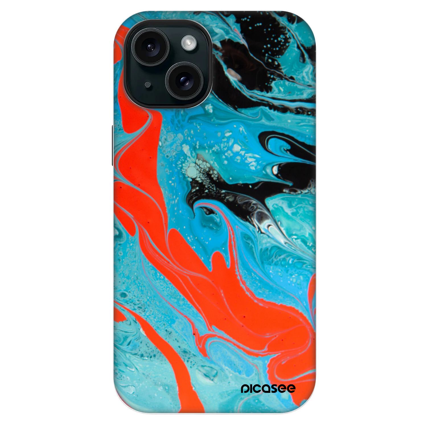 Picasee Fashion Case MagSafe za Apple iPhone 13 - Blue Magma