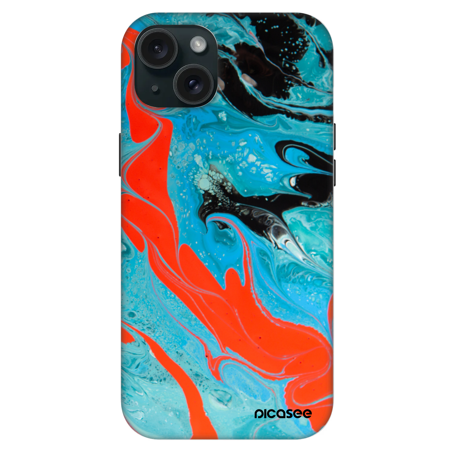 Picasee Fashion Case MagSafe za Apple iPhone 15 Plus - Blue Magma