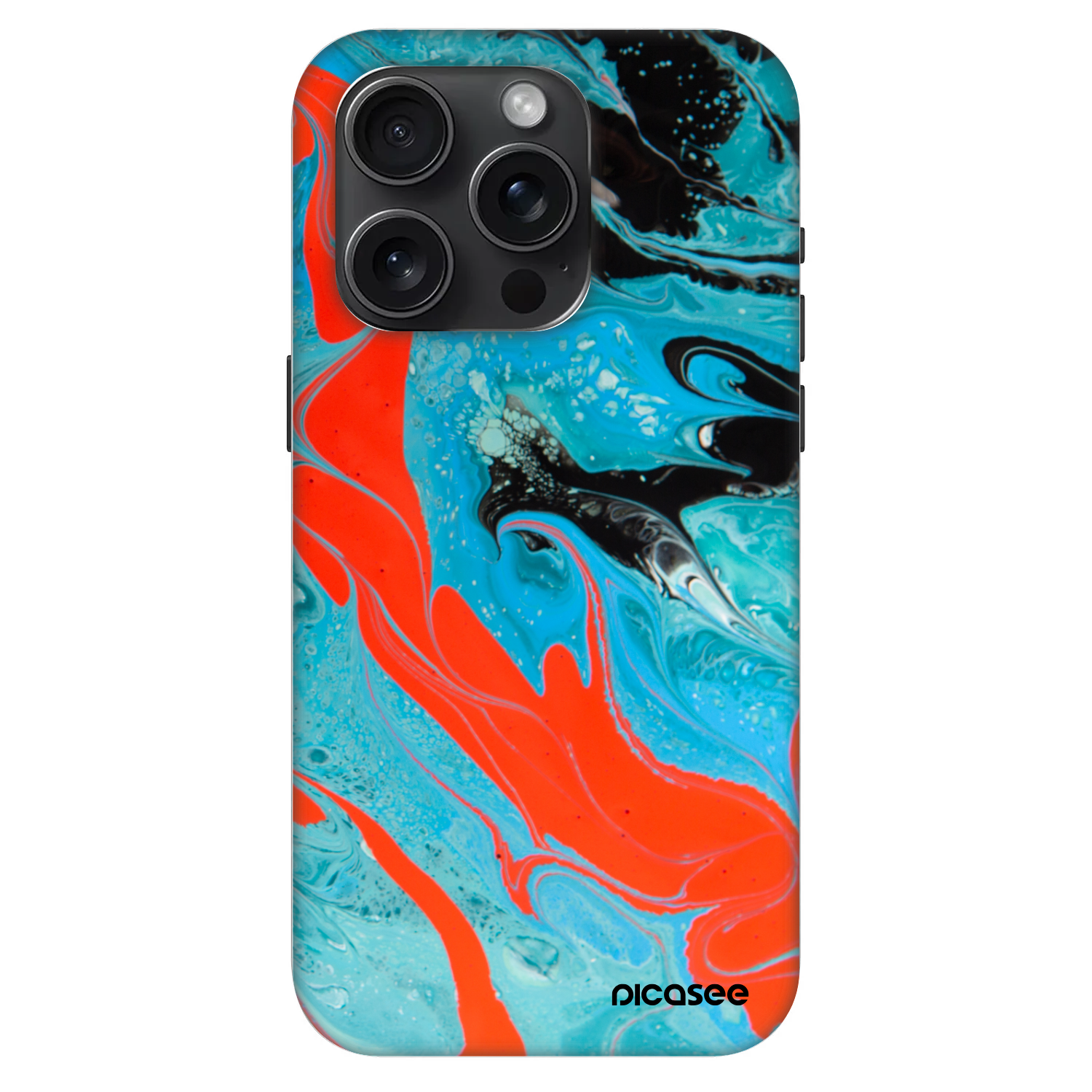 Picasee Fashion Case MagSafe za Apple iPhone 15 Pro - Blue Magma