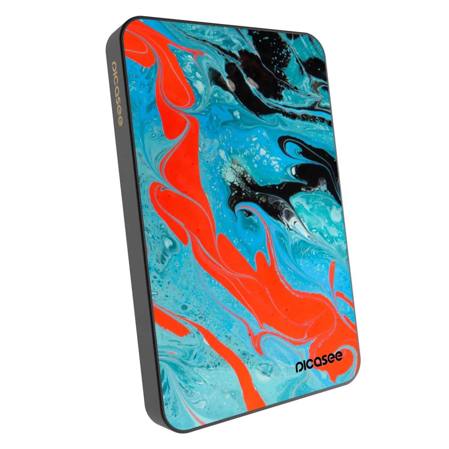 Picasee Prenosna baterija z MagSafe 5 000 mAh Siva - Blue Magma