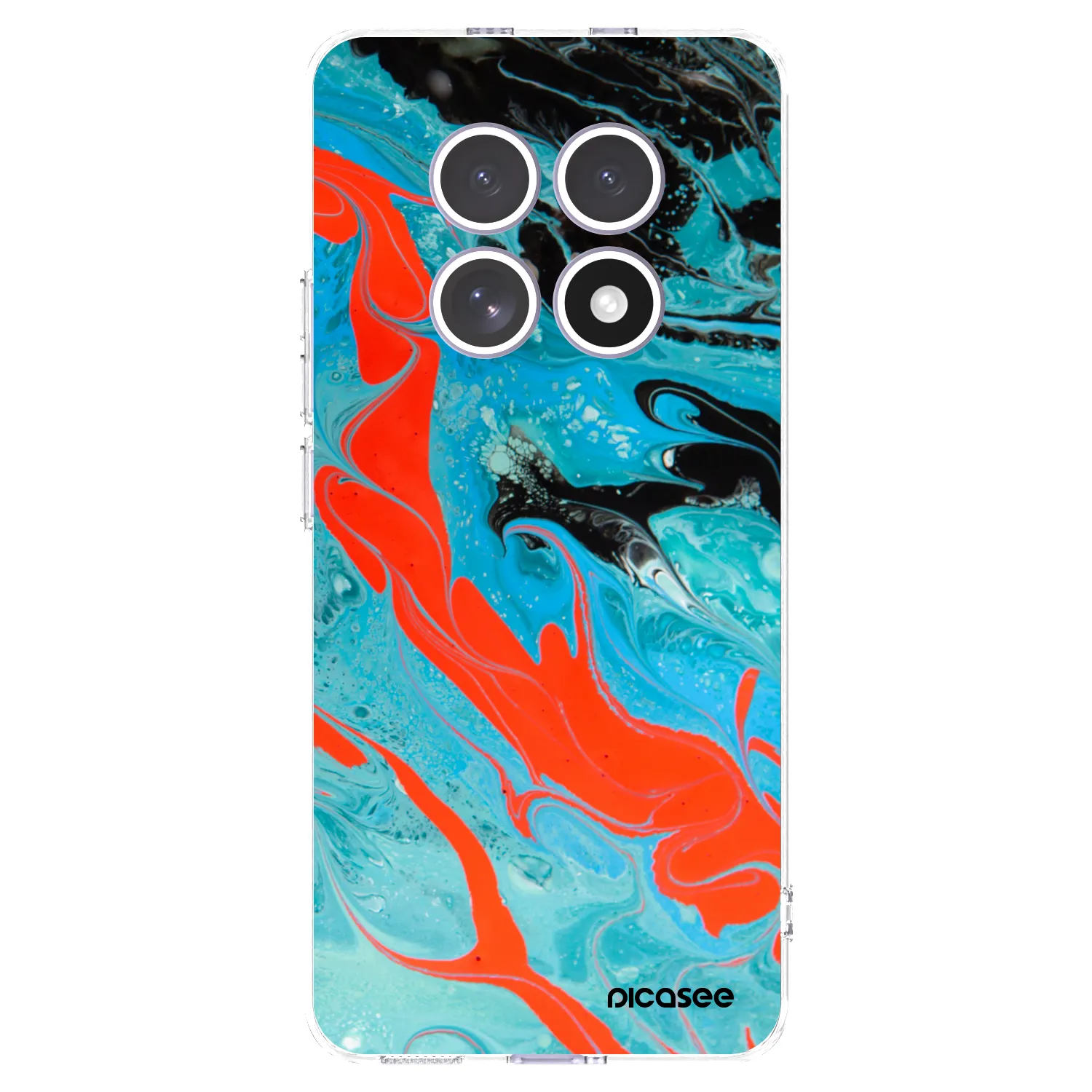 Picasee silikonski prozorni ovitek za Xiaomi Redmi Note 15 - Blue Magma