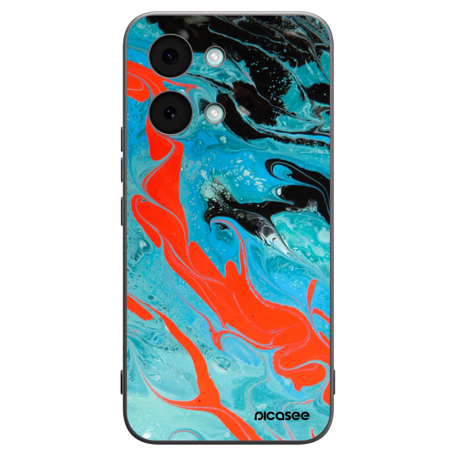 Picasee silikonski črni ovitek za Xiaomi Poco X8 Pro Max - Blue Magma