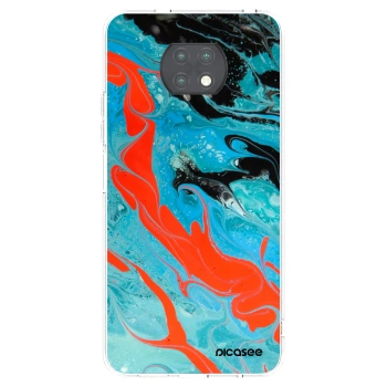 Picasee silikonski prozorni ovitek za Xiaomi Redmi Note 9T - Blue Magma