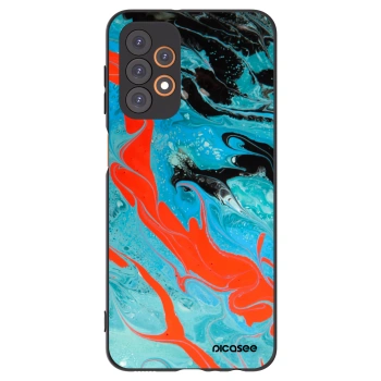 Picasee silikonski črni ovitek za Samsung Galaxy A23 A235F 4G - Blue Magma