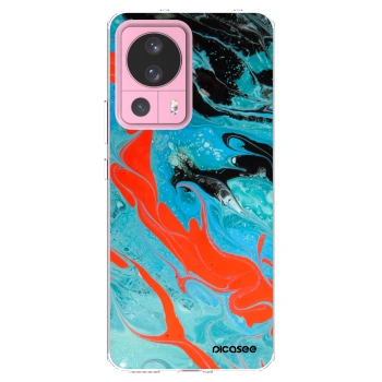 Picasee silikonski prozorni ovitek za Xiaomi 13 Lite - Blue Magma