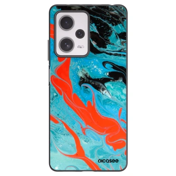 Picasee silikonski črni ovitek za Xiaomi Redmi Note 12 Pro+ 5G - Blue Magma