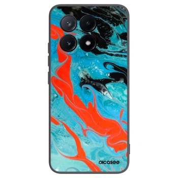 Picasee silikonski črni ovitek za Xiaomi Poco X6 Pro - Blue Magma