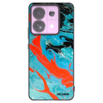 Picasee silikonski črni ovitek za Xiaomi Redmi Note 13 Pro 5G - Blue Magma