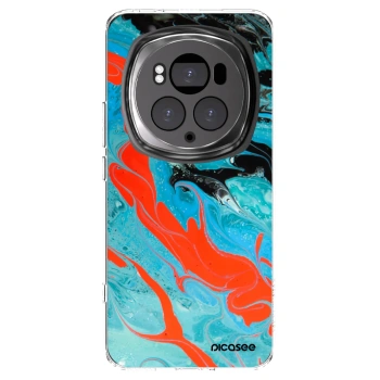 Picasee silikonski prozorni ovitek za Honor Magic6 Pro - Blue Magma