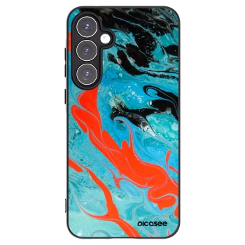 Picasee silikonski črni ovitek za Samsung Galaxy A55 5G A556B - Blue Magma