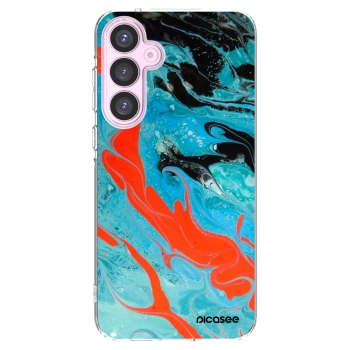 Picasee silikonski prozorni ovitek za Samsung Galaxy A55 5G A556B - Blue Magma