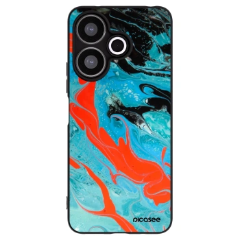 Picasee silikonski črni ovitek za Xiaomi Redmi 13 4G - Blue Magma