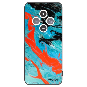 Picasee silikonski črni ovitek za Xiaomi Redmi 14C - Blue Magma