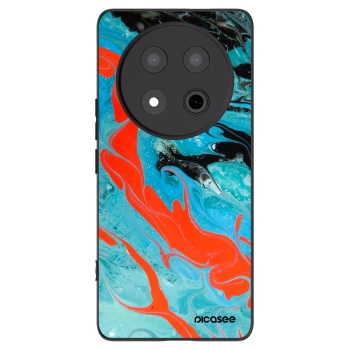 Picasee silikonski črni ovitek za Honor Magic7 Lite 5G - Blue Magma