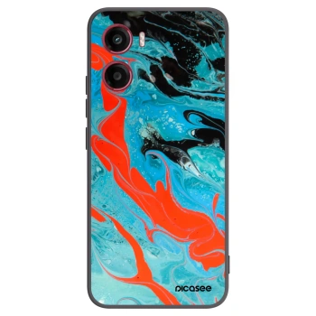 Picasee silikonski črni ovitek za Motorola Moto G05 - Blue Magma