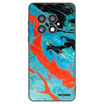 Picasee silikonski črni ovitek za OnePlus 13 5G - Blue Magma