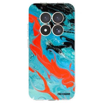 Picasee silikonski prozorni ovitek za Xiaomi Redmi Note 15 Pro 4G - Blue Magma