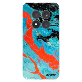 Picasee silikonski prozorni ovitek za Xiaomi Redmi Note 15 Pro+ - Blue Magma
