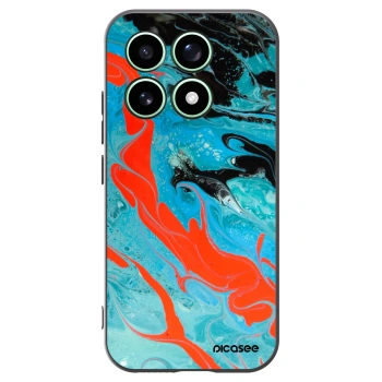 Picasee silikonski črni ovitek za Xiaomi 17 - Blue Magma