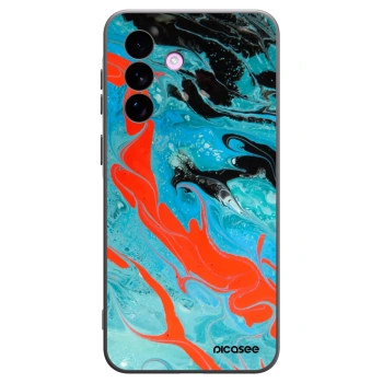 Picasee silikonski črni ovitek za Samsung Galaxy A57 5G - Blue Magma
