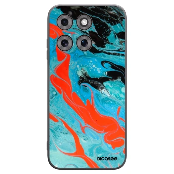 Picasee silikonski črni ovitek za Motorola Moto G77 - Blue Magma