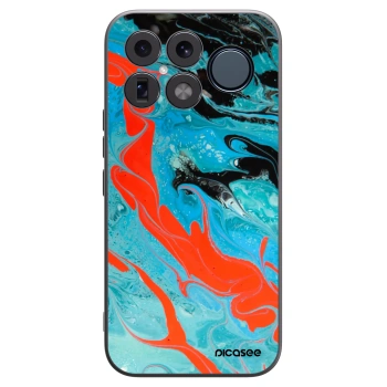 Picasee silikonski črni ovitek za Xiaomi Poco F8 Ultra - Blue Magma