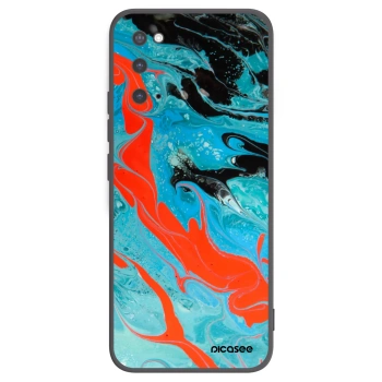 Picasee silikonski črni ovitek za Samsung Galaxy S20 G980F - Blue Magma