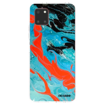 Picasee silikonski prozorni ovitek za Samsung Galaxy Note 10 Lite N770F - Blue Magma