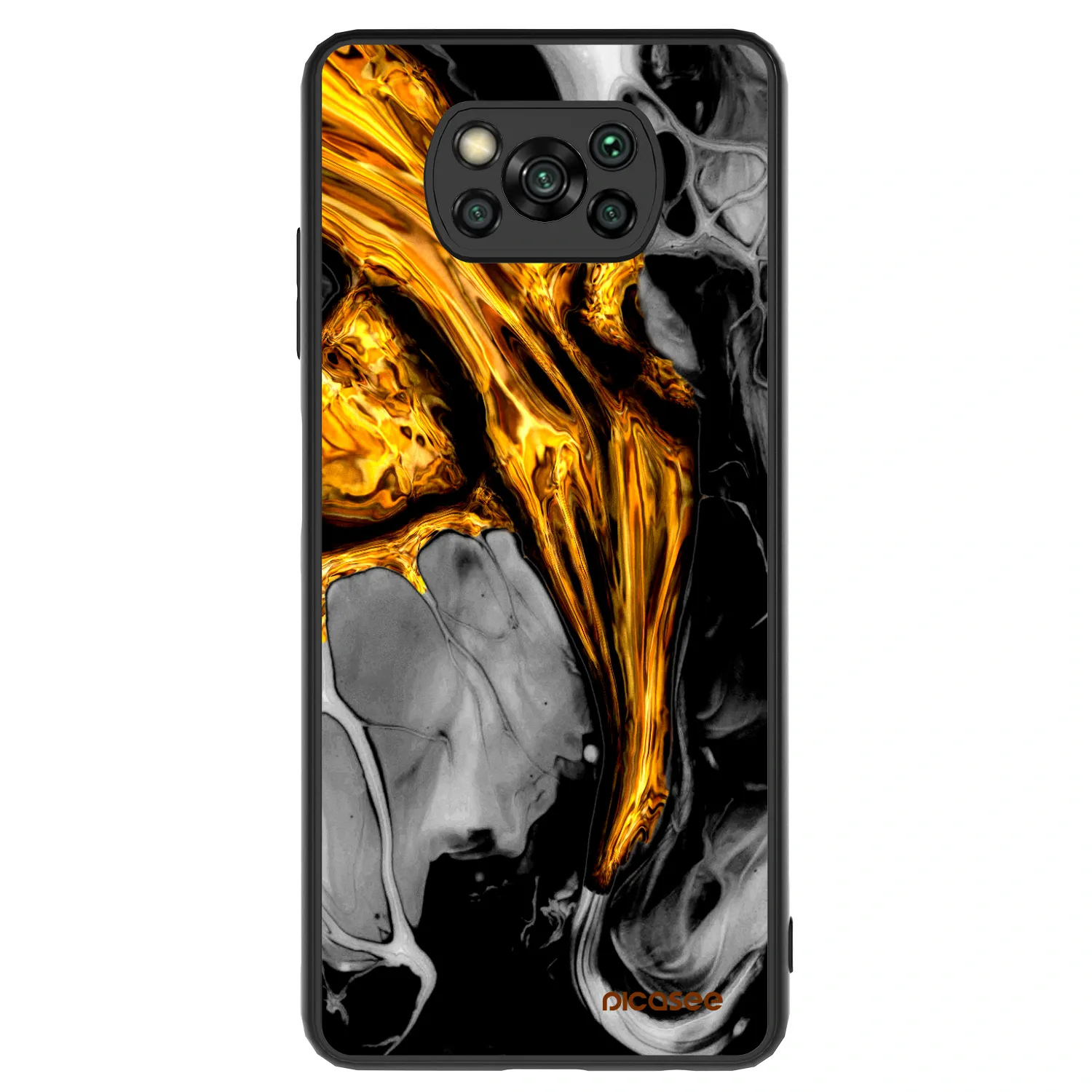 Picasee ULTIMATE CASE za Xiaomi Poco X3 - Black Gold