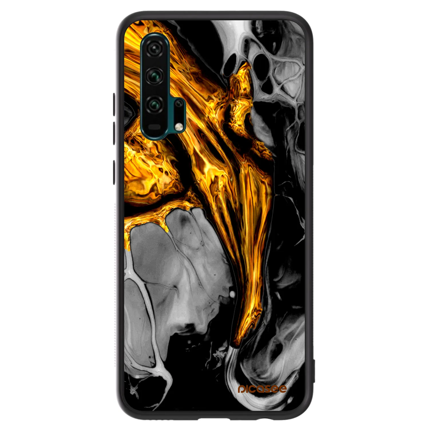 Picasee ULTIMATE CASE za Honor 20 Pro - Black Gold