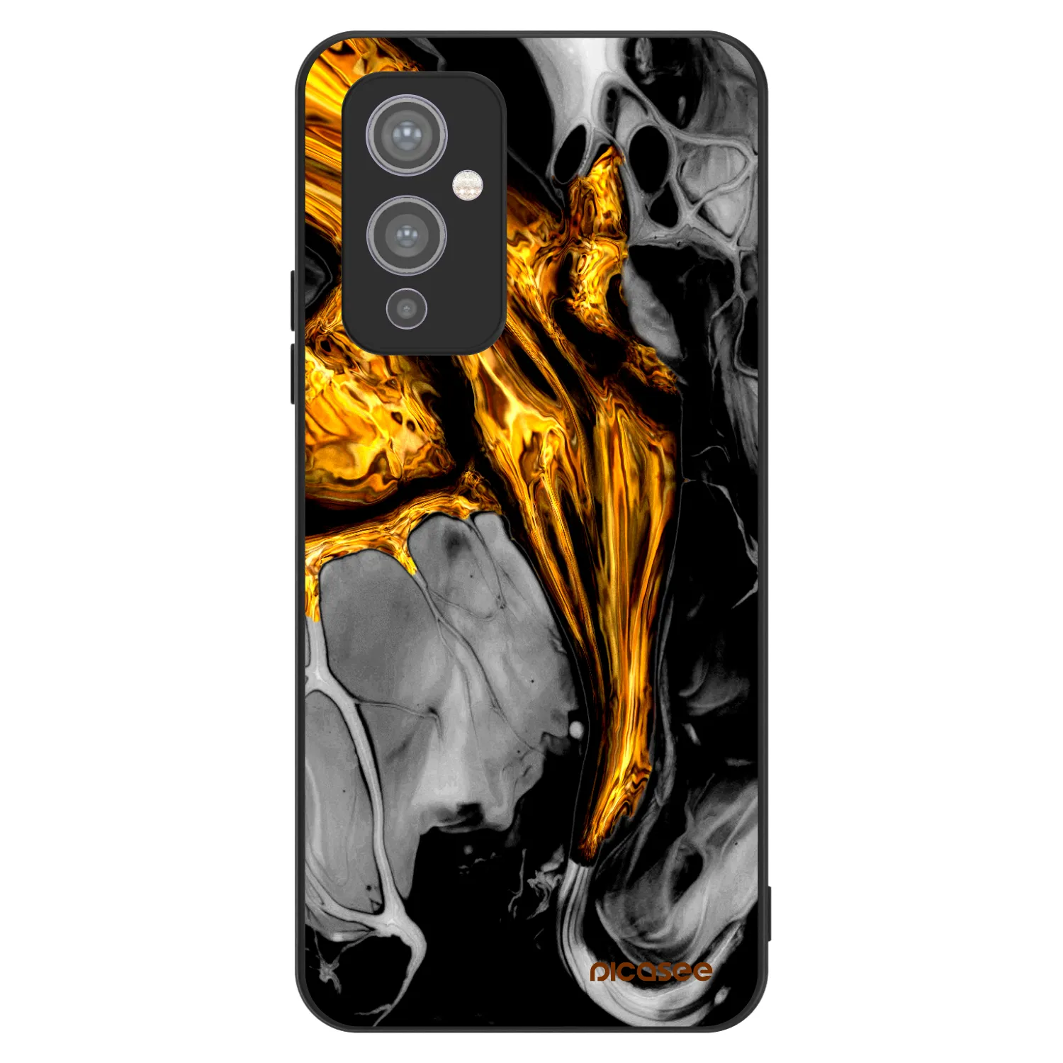 Picasee ULTIMATE CASE za OnePlus 9 - Black Gold