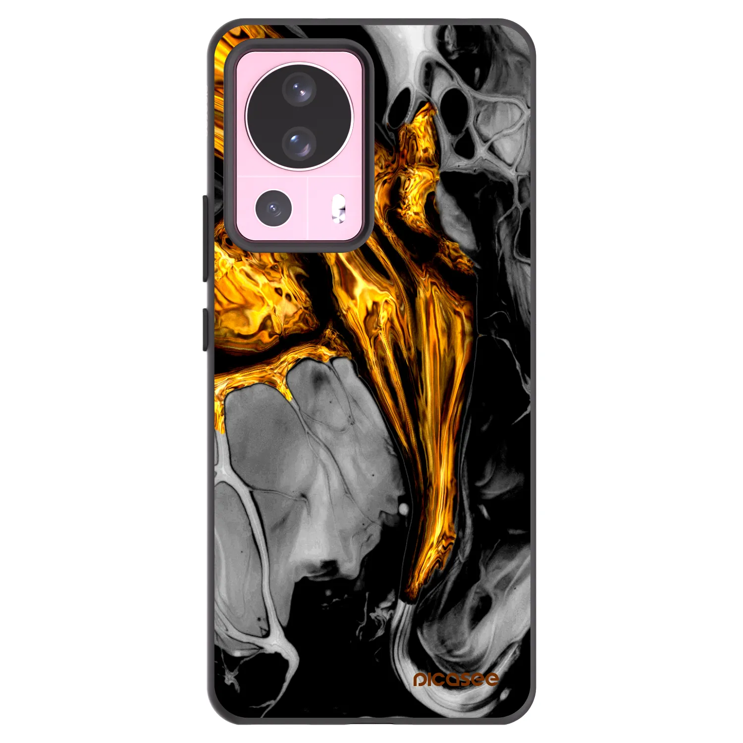 Picasee silikonski črni ovitek za Xiaomi 13 Lite - Black Gold