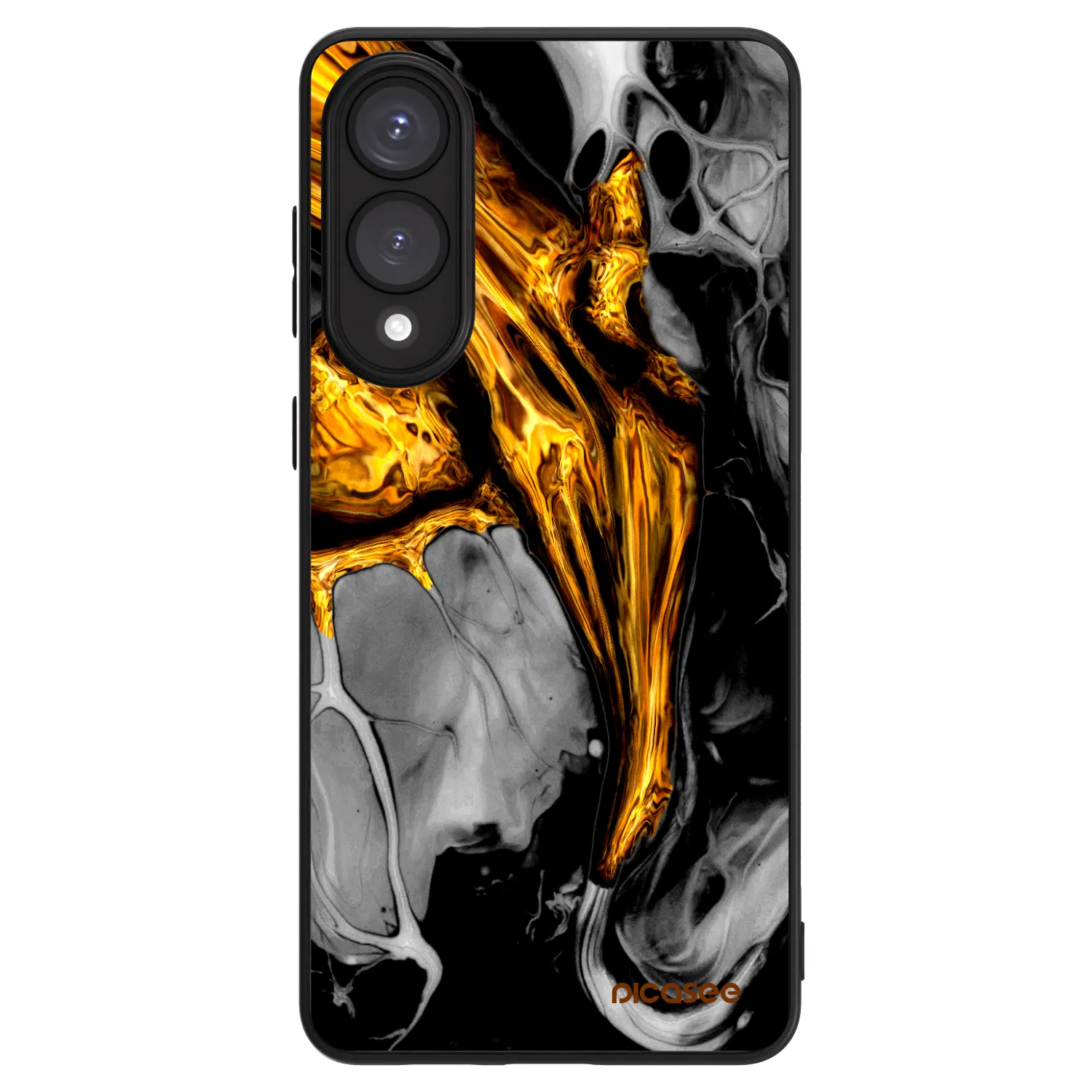 Picasee ULTIMATE CASE PowerShare za Samsung Galaxy S25 Edge 5G - Black Gold