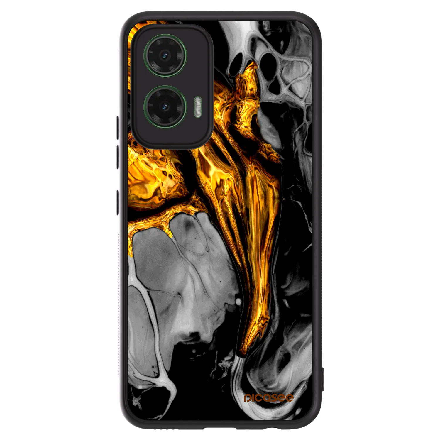 Picasee ULTIMATE CASE za Motorola Moto G35 5G - Black Gold