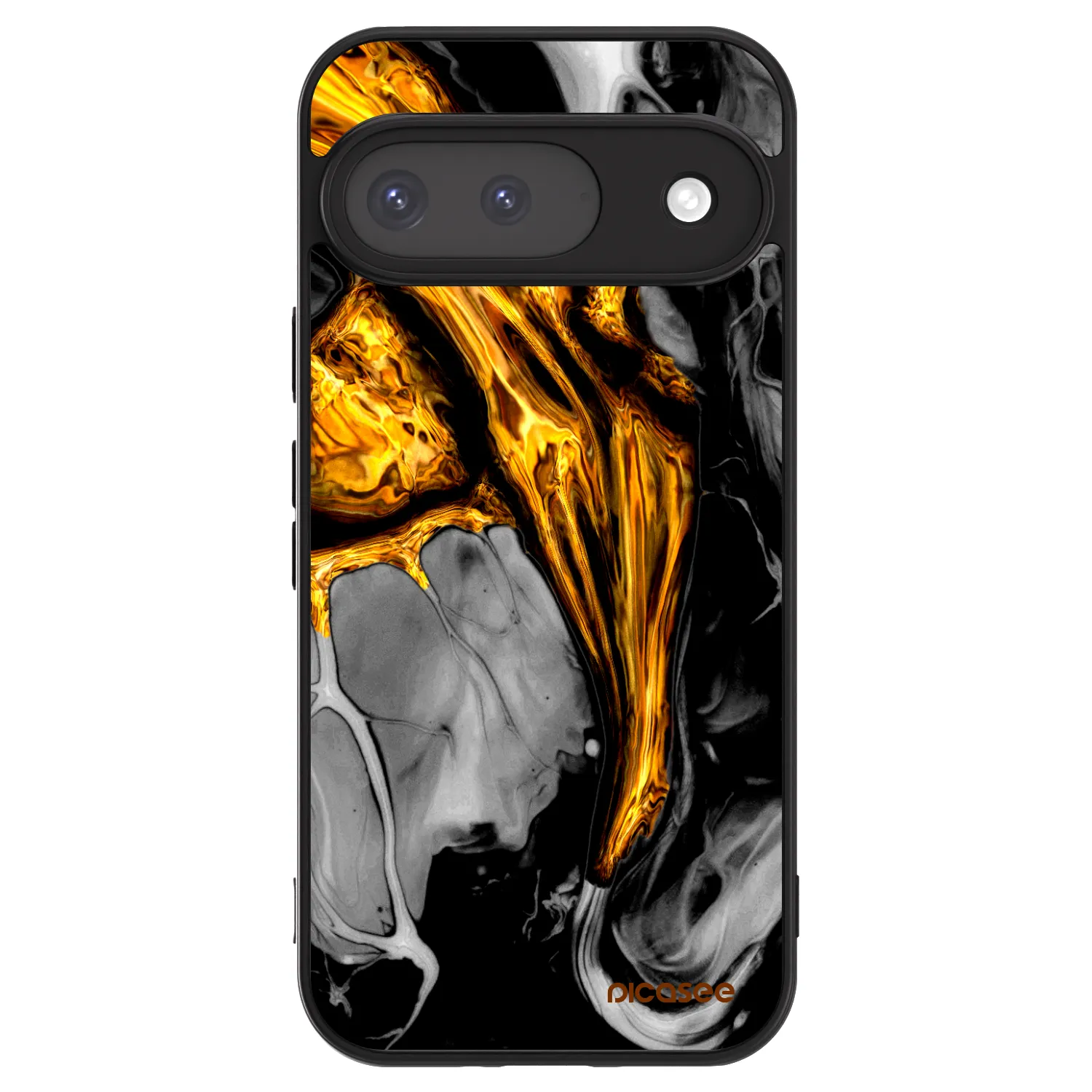 Picasee ULTIMATE CASE za Google Pixel 9 - Black Gold