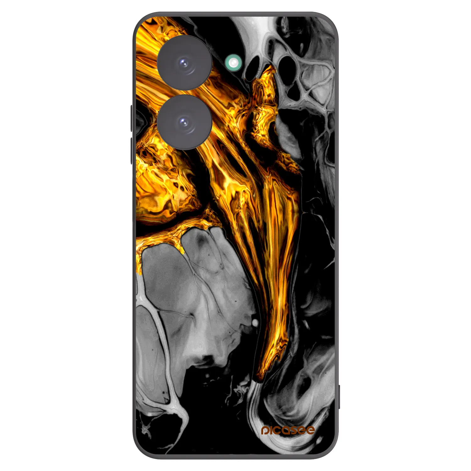 Picasee silikonski črni ovitek za Xiaomi Redmi A5 - Black Gold