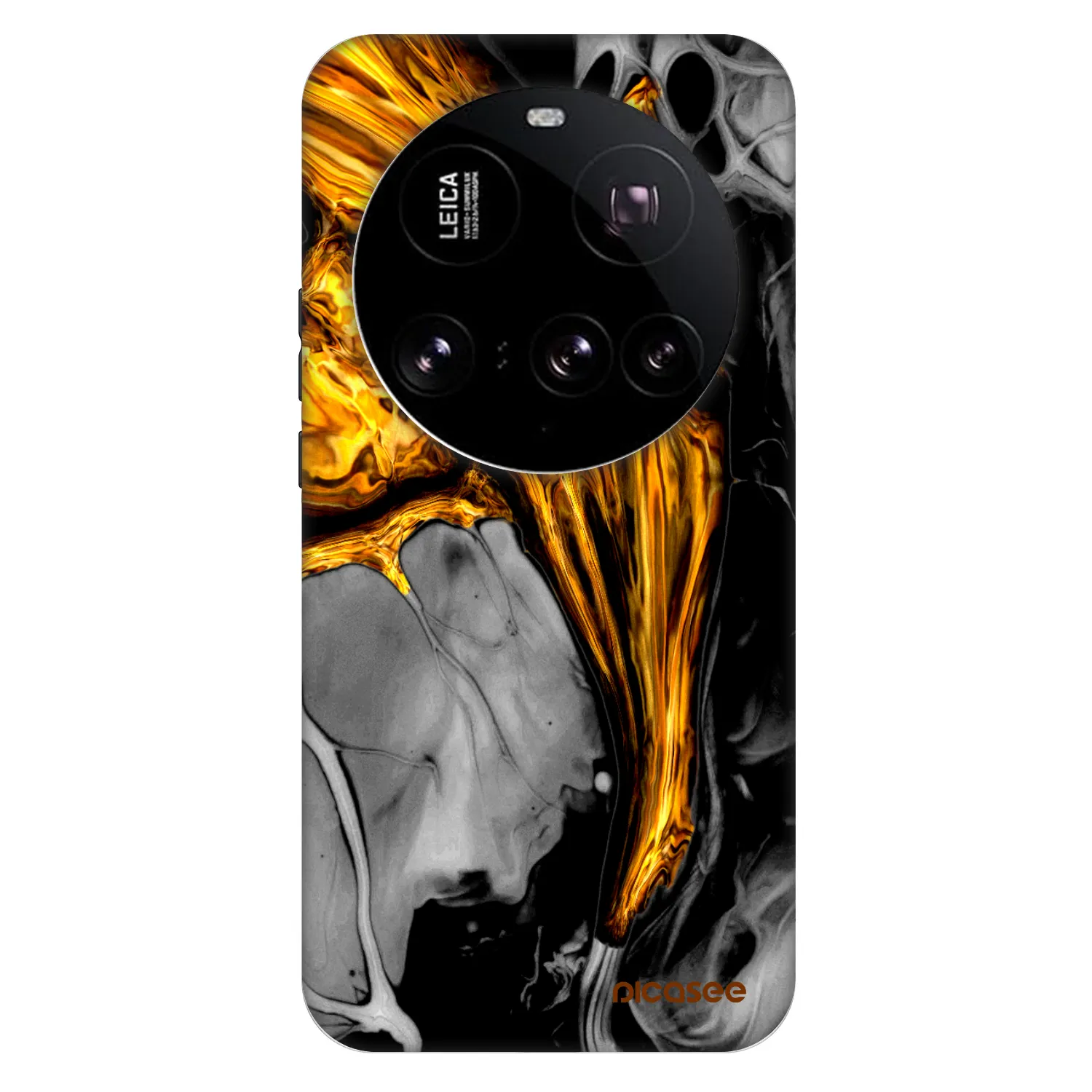Picasee Fashion Case za Xiaomi 15 Ultra - Black Gold