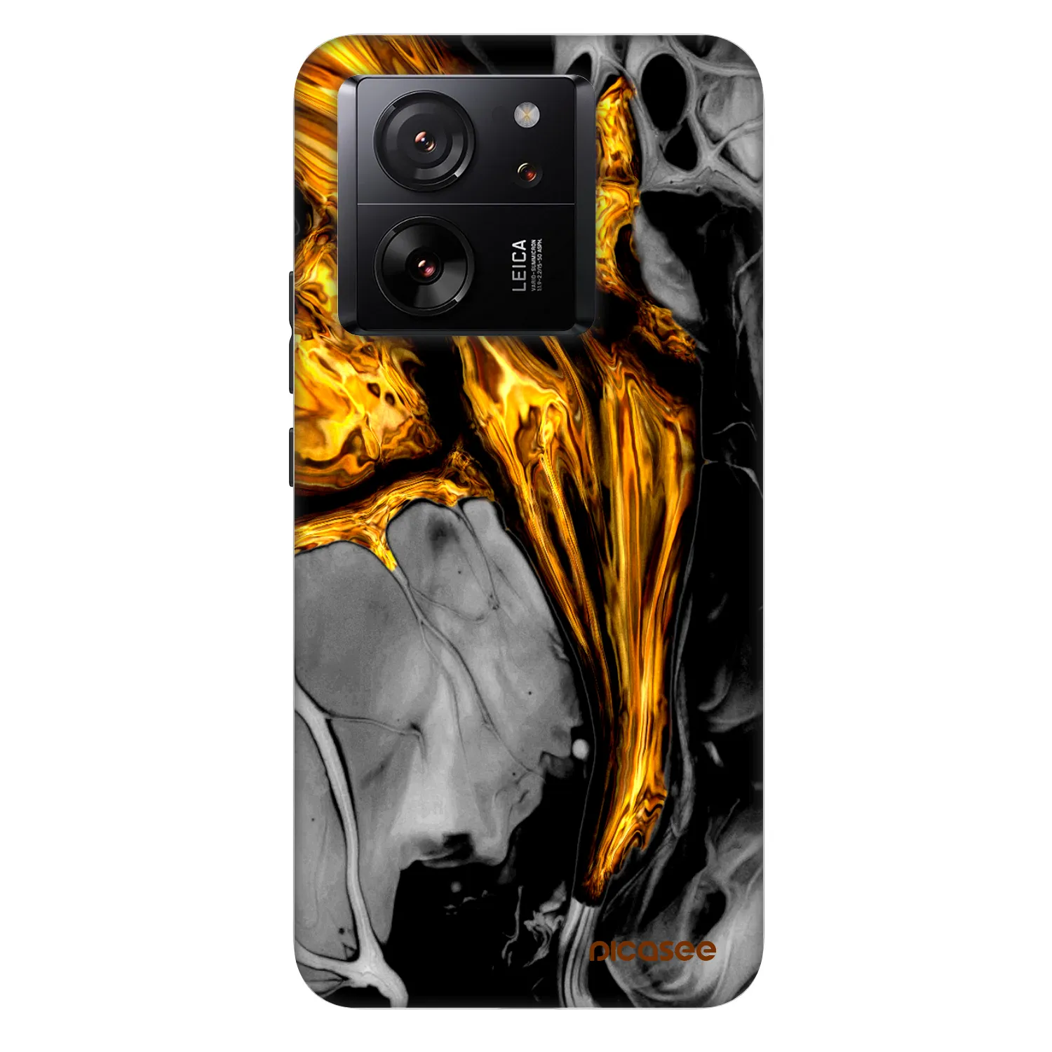 Picasee Fashion Case za Xiaomi 13T Pro - Black Gold