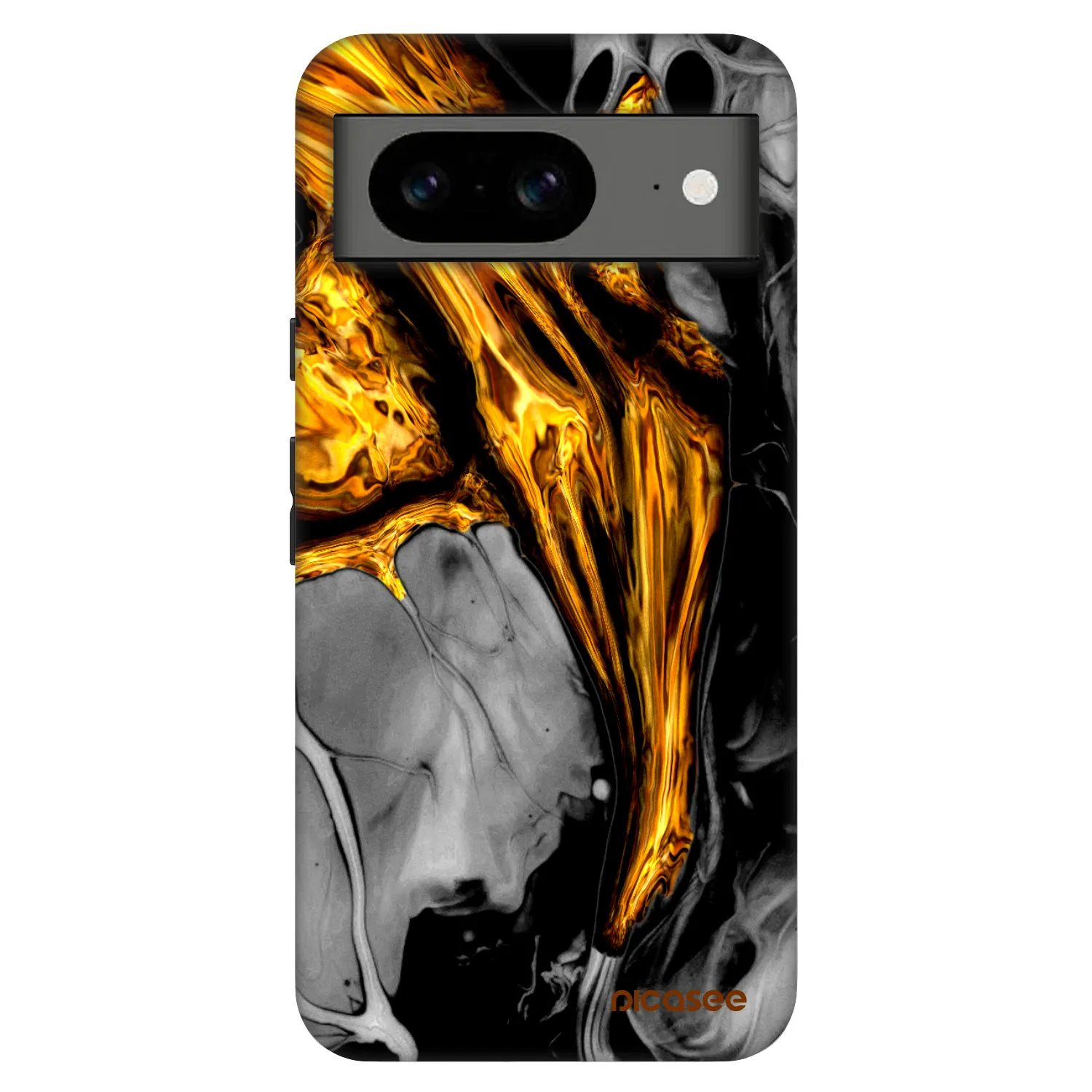 Picasee Fashion Case za Google Pixel 8 Pro - Black Gold