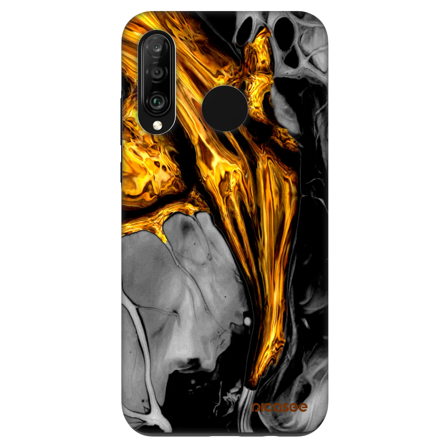 Picasee Fashion Case za Huawei P30 Lite - Black Gold