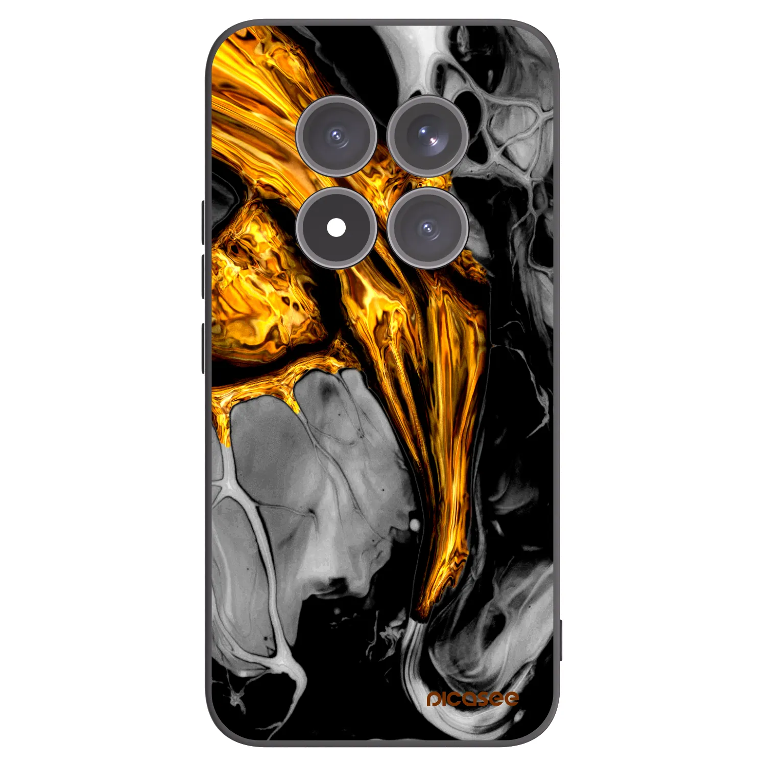 Picasee silikonski črni ovitek za Xiaomi Redmi Note 15 Pro+ - Black Gold