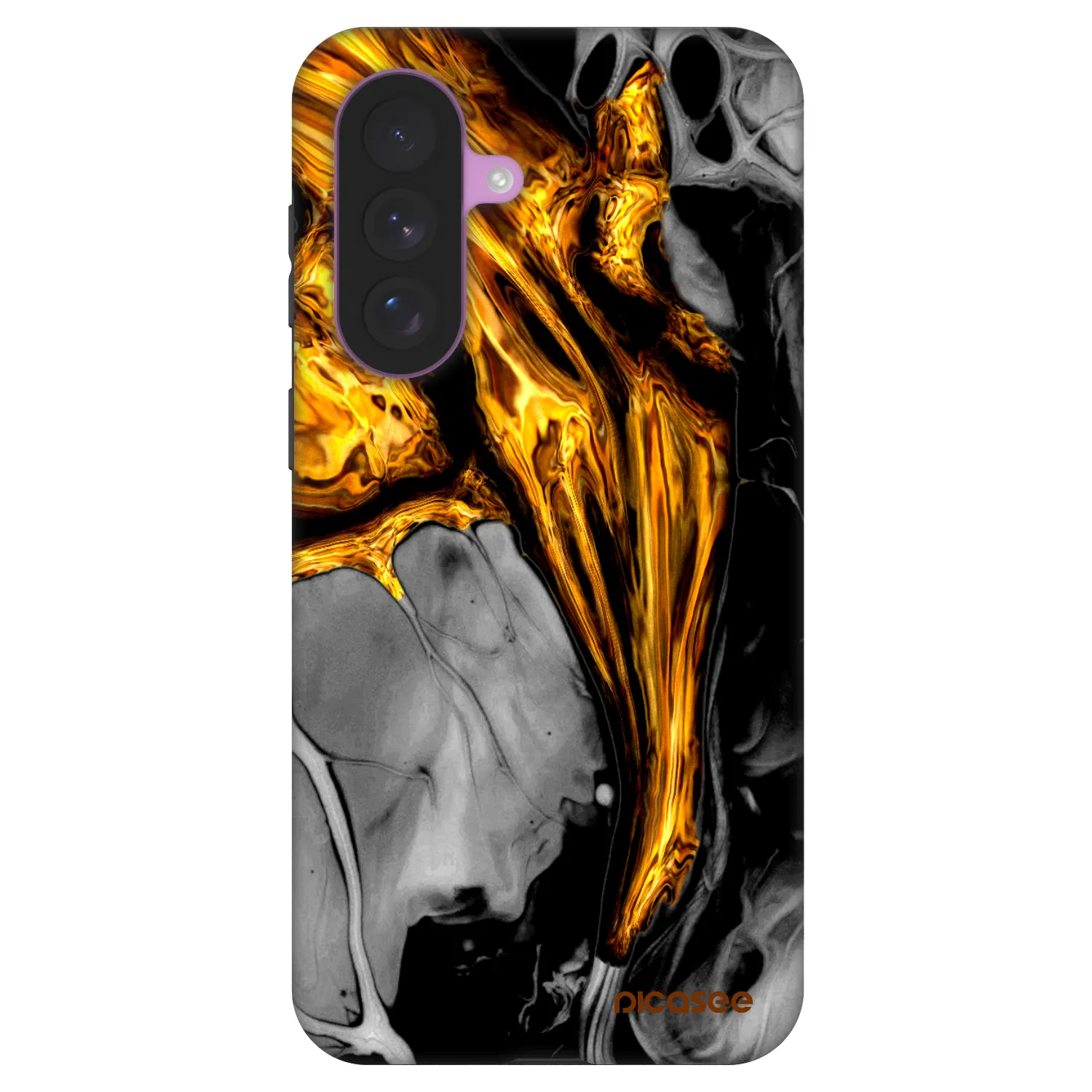 Picasee Fashion Case za Samsung Galaxy A57 5G - Black Gold